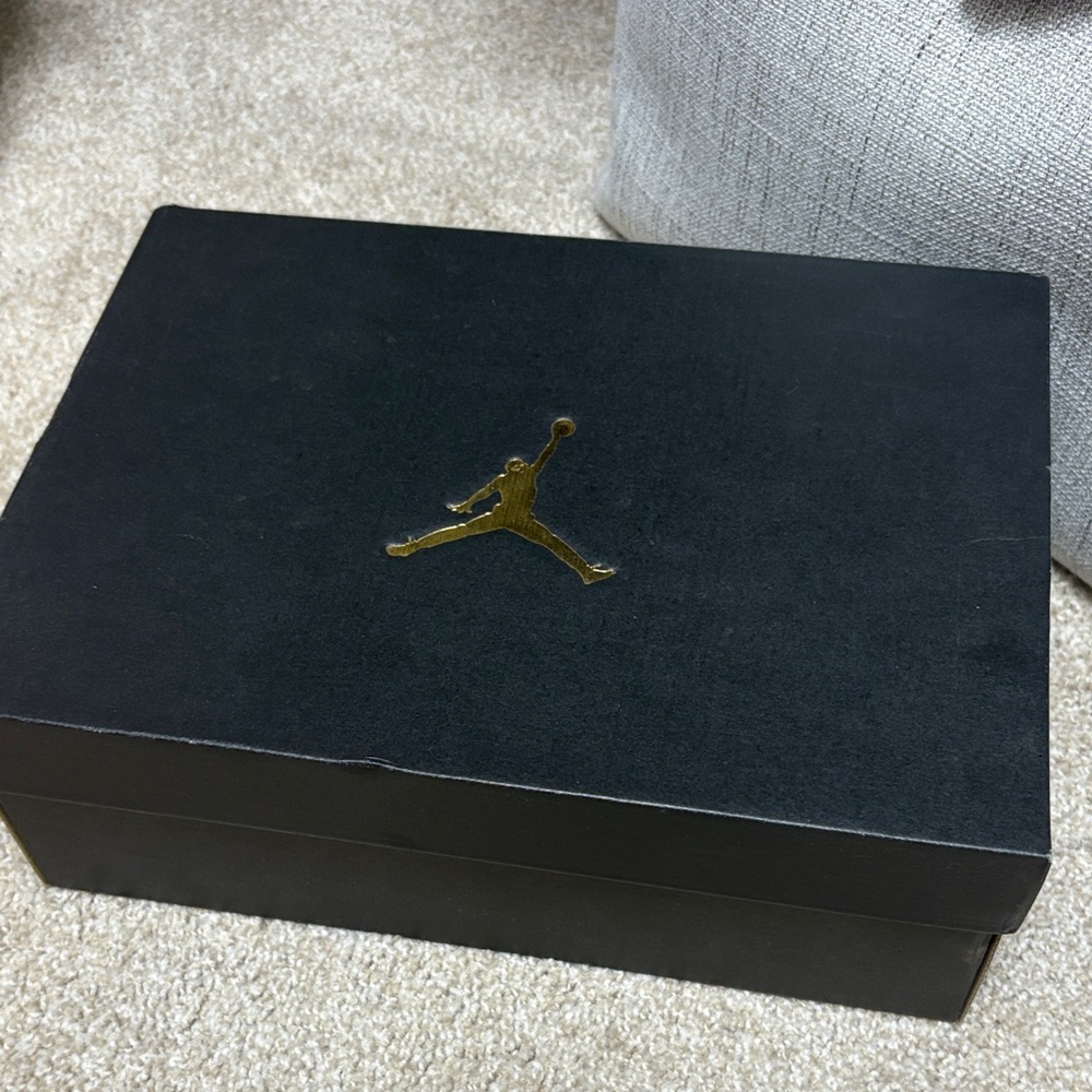 Jordan Black and Gold Shoe Box